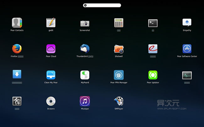 类似 Mac OS X 中的 LaunchPad