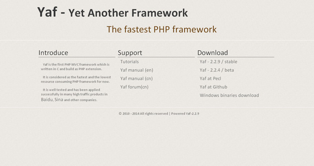 2014年15款新评定的最佳PHP框架