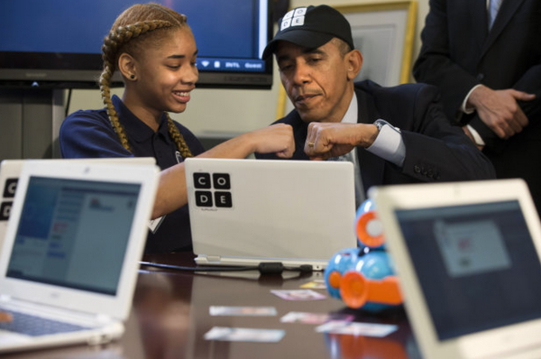 奥巴马成为美国历史上第一位会编程的总统