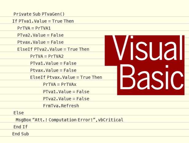 Visual Basic code sample