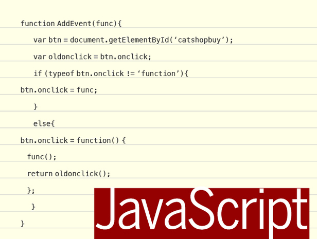 JavaScript code sample