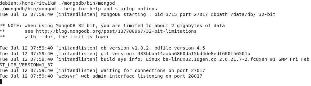 mongodb-run-linux-command