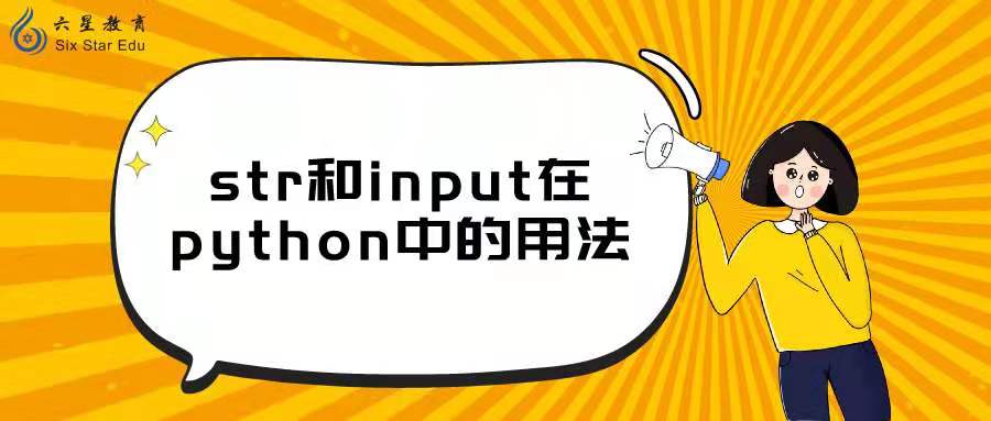 str和input在python中的意思是什么？怎么用？