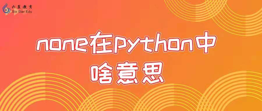 none在python中啥意思​？