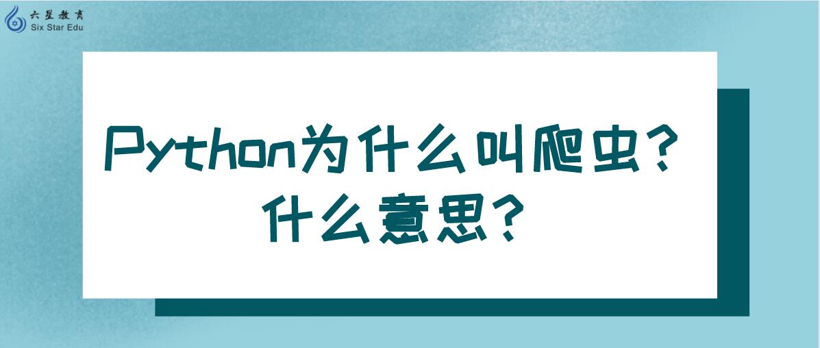 Python为什么叫爬虫?什么意思?