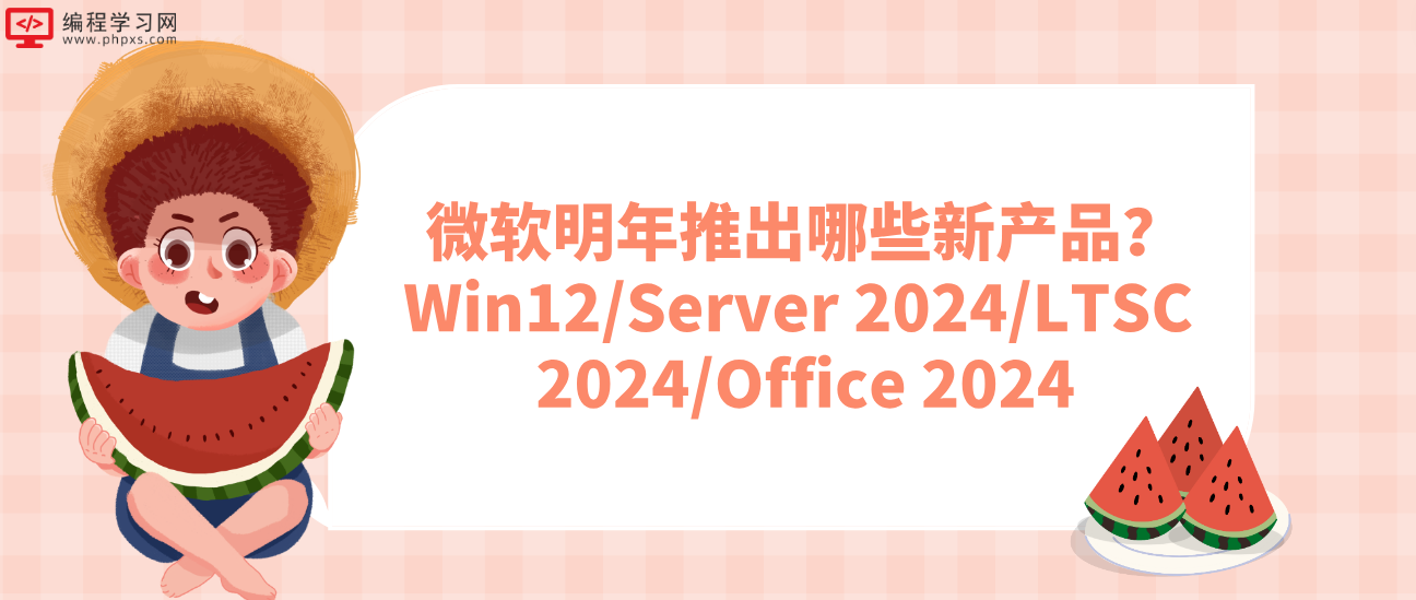 微软明年推出哪些新产品？Win12/Server 2024/LTSC 2024/Office 2024