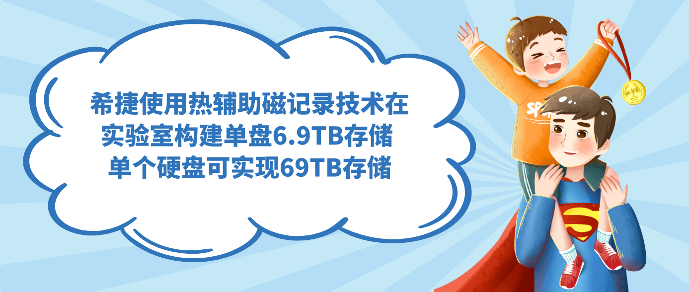 希捷使用热辅助磁记录技术在实验室构建单盘6.9TB存储 单个硬盘可实现69TB存储