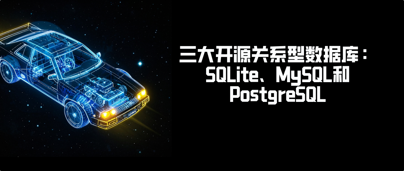 三大开源关系型数据库：SQLite、MySQL和PostgreSQL