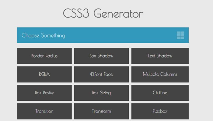 推荐 10 个超棒的 CSS3 代码生成工具