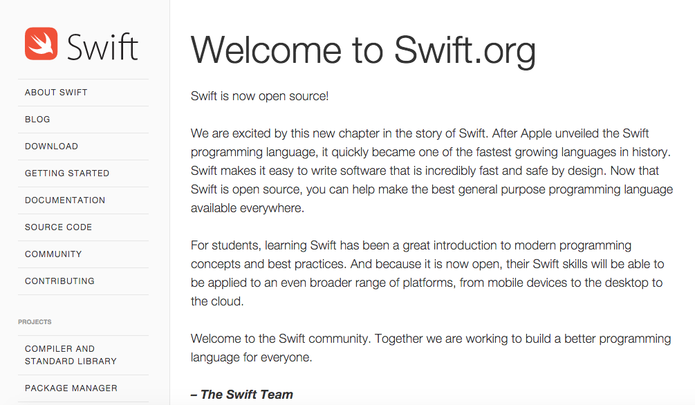 Swift 开源那点事
